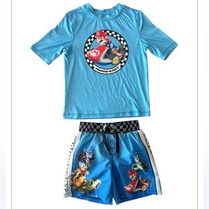 Boys 2PC Mario Kart Swim Set